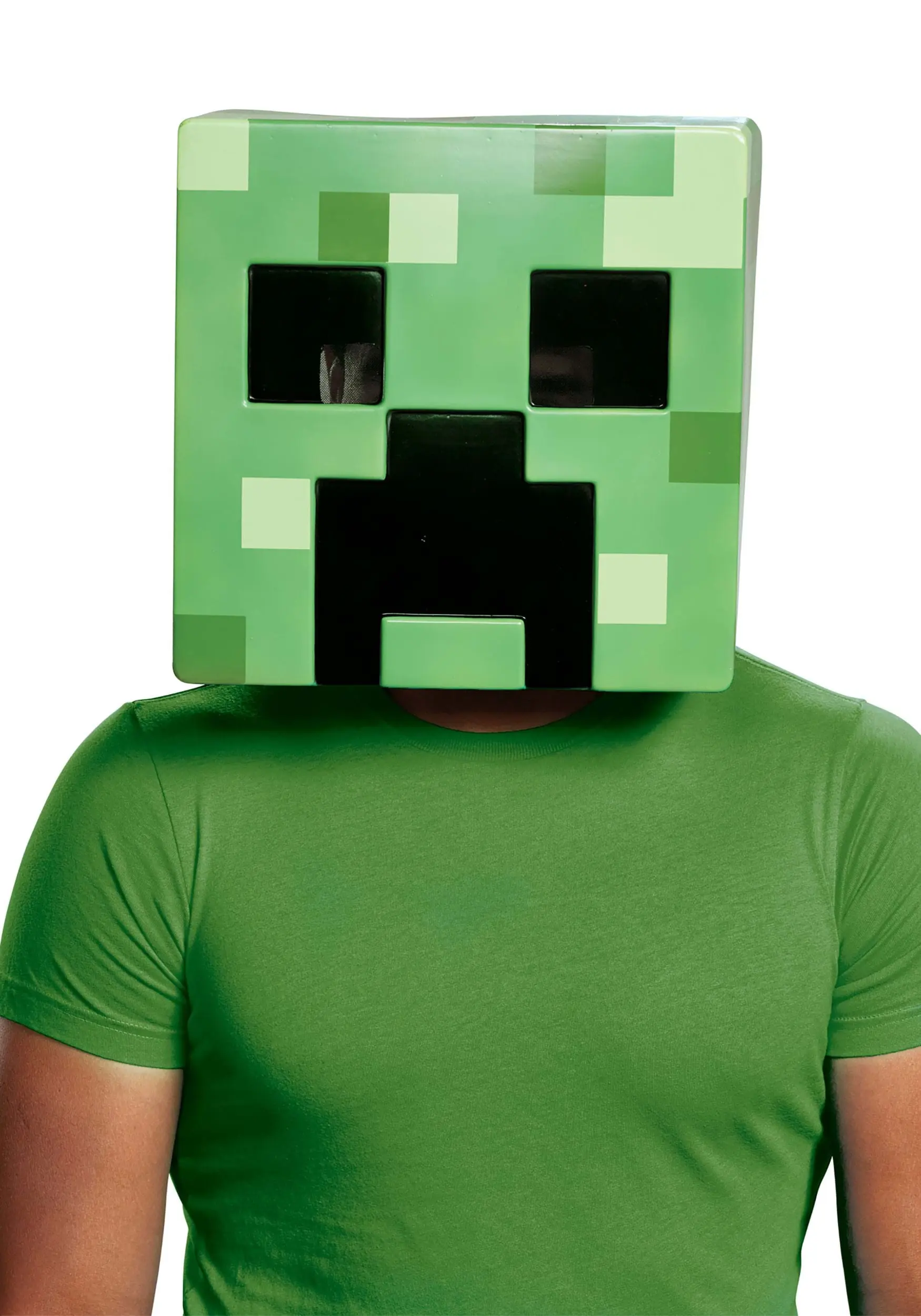 Disguise Adult Minecraft Creeper Mask 3 Disguise Adult Minecraft Creeper Mask