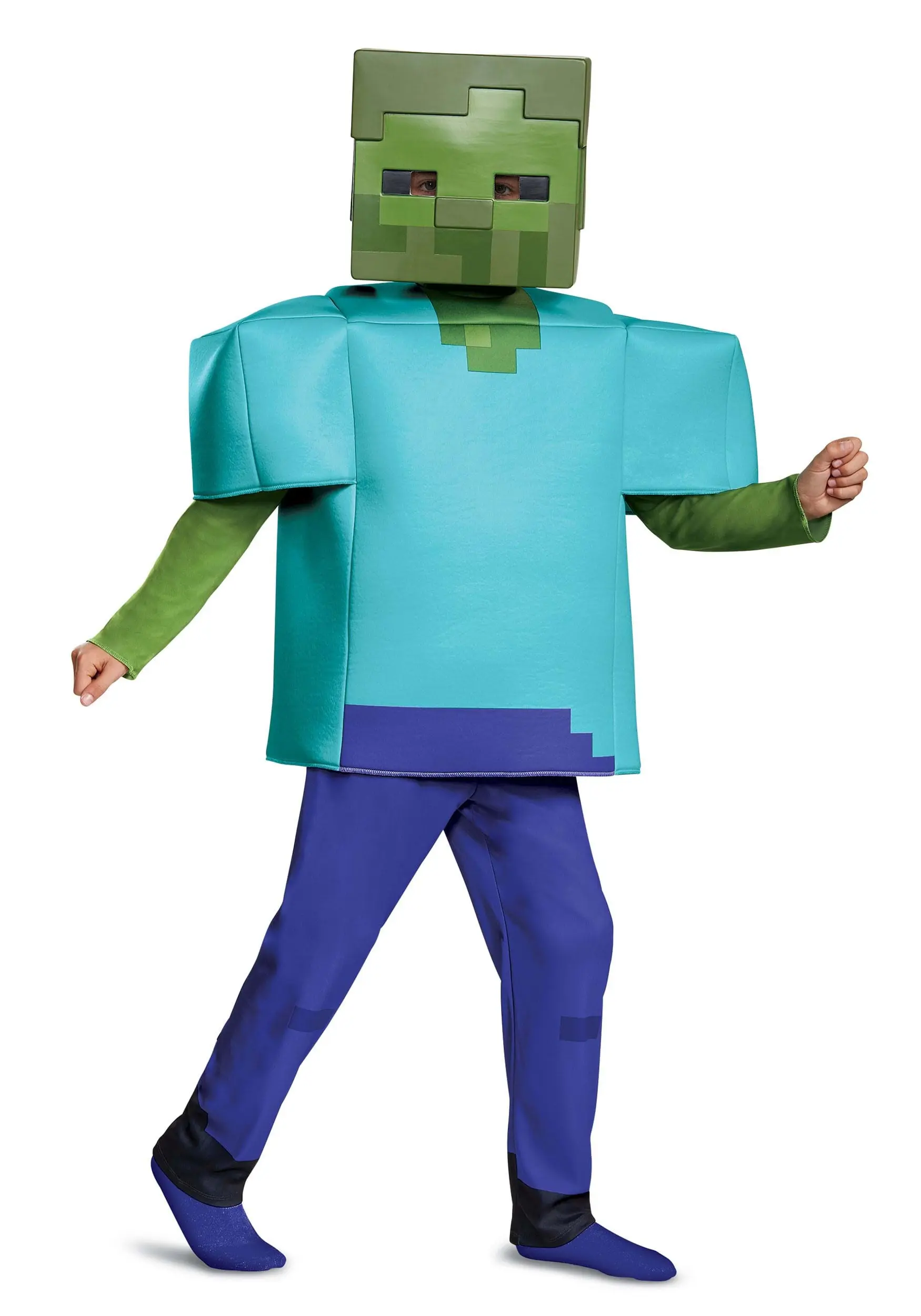 Disguise Minecraft Deluxe Zombie Costume For Kids 3 Disguise Minecraft Deluxe Zombie Costume For Kids
