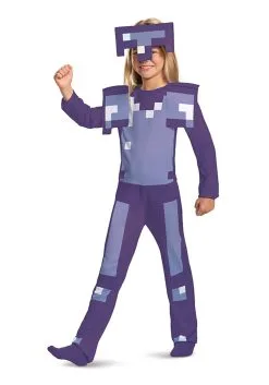Disguise Kid's Minecraft Enchanted Diamond Armor Classic Costume 8 Disguise Kid's Minecraft Enchanted Diamond Armor Classic Costume -Fun Costumes Store minecraft enchanted diamond armor classic child co alt 2