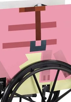 Disguise Minecraft Pig Adaptive Wheelchair Cover 8 Disguise Minecraft Pig Adaptive Wheelchair Cover -Fun Costumes Store minecraft pig adaptive wheelchair cover alt 2