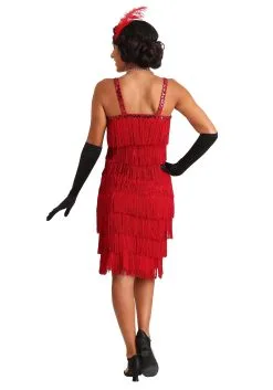 Fun Costumes Miss Millie Red Flapper Costume -Fun Costumes Store miss millie red flapper costume alt1