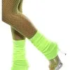 Smiffys Neon Green Leg Warmers 2 Smiffys Neon Green Leg Warmers -Fun Costumes Store neon green leg warmers