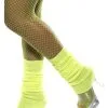 Smiffys Neon Yellow Leg Warmers -Fun Costumes Store neon yellow leg warmers