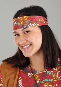 Fun World Peace & Love Plus Size Costume -Fun Costumes Store peace love plus size costume alt 2