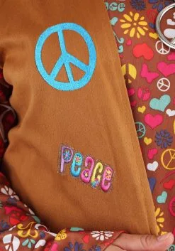 Fun World Peace & Love Plus Size Costume -Fun Costumes Store peace love plus size costume alt 4