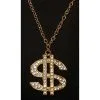 Underwraps Pimp Dollar Sign Adult Necklace -Fun Costumes Store pimp dollar sign necklace