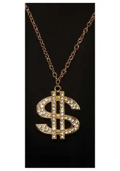 Underwraps Pimp Dollar Sign Adult Necklace