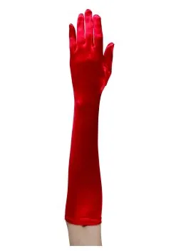 Fun Costumes Plus Size Red Elbow Length Gloves