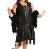 Fun Costumes Plus Size Black Jazz Flapper Costume