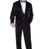 Underwraps Plus Size Black Sequin Jacket Costume -Fun Costumes Store plus size black sequin jacket