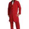 Fun Costumes Plus Size Red Gangster Zoot Suit Costume -Fun Costumes Store plus size red gangster zoot suit