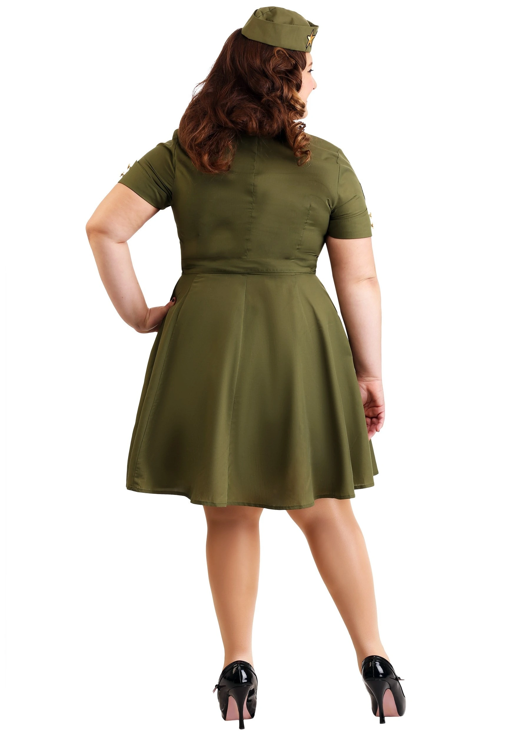 Fun Costumes Women's Plus Size Vintage Combat Cutie 4 Fun Costumes Women's Plus Size Vintage Combat Cutie - Image 2