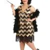 Fun Costumes Women's Plus Size Dolled Up Flapper Costume -Fun Costumes Store plus size womens dolled up flapper costume