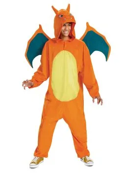 Disguise Pokémon Charizard Deluxe Costume For Adults -Fun Costumes Store pokemon adult charizard deluxe costume alt 2