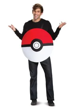 Disguise Pokémon Adult Poké Ball Classic Costume -Fun Costumes Store pokemon adult pokeball classic costume alt 1
