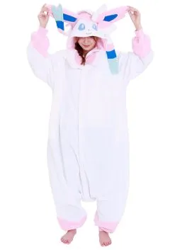 Sazac Adult Pokémon Sylveon Kigurumi -Fun Costumes Store pokemon adult sylveon kigurumi alt 2