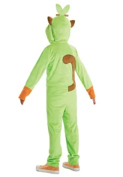 Disguise Kid's Pokémon Grookey Hooded Jumpsuit Costume 7 Disguise Kid's Pokémon Grookey Hooded Jumpsuit Costume -Fun Costumes Store pokemon grookey hooded jumpsuit classic costume alt 2
