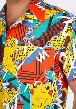 Opposuits Pokémon Pika Pikachu Swimsuit & Shirt For Men -Fun Costumes Store pokemon mens pika pikachu swimsuit shirt alt 5