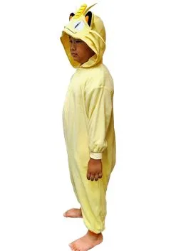 Sazac Pokemon Meowth Kigurumi Costume For Kids -Fun Costumes Store pokemon meowth kids kigurumi costume alt 2