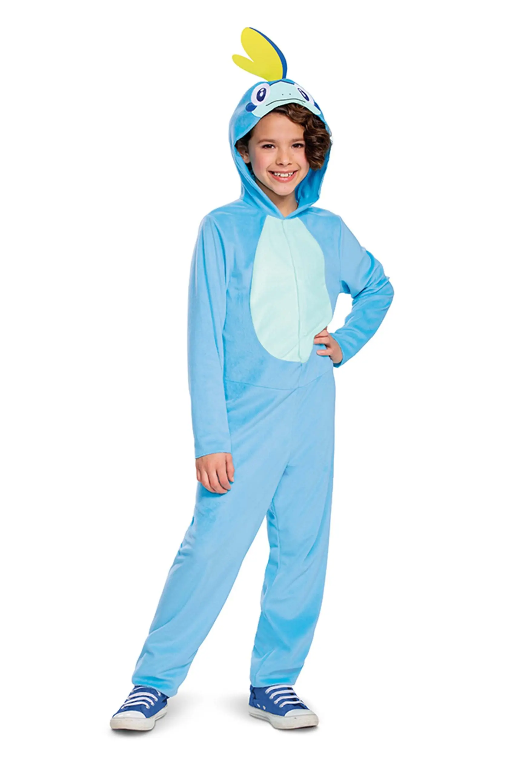 Disguise Kid's Pokémon Sobble Hooded Jumpsuit Classic Costume 4 Disguise Kid's Pokémon Sobble Hooded Jumpsuit Classic Costume - Image 2