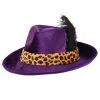 Elope Purple Pimp Hat Costume Accessory -Fun Costumes Store purple pimp hat