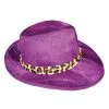 Funny Fashions Purple Velvet Leopard Costume Pimp Hat -Fun Costumes Store purple velvet leopard trim pimp hat