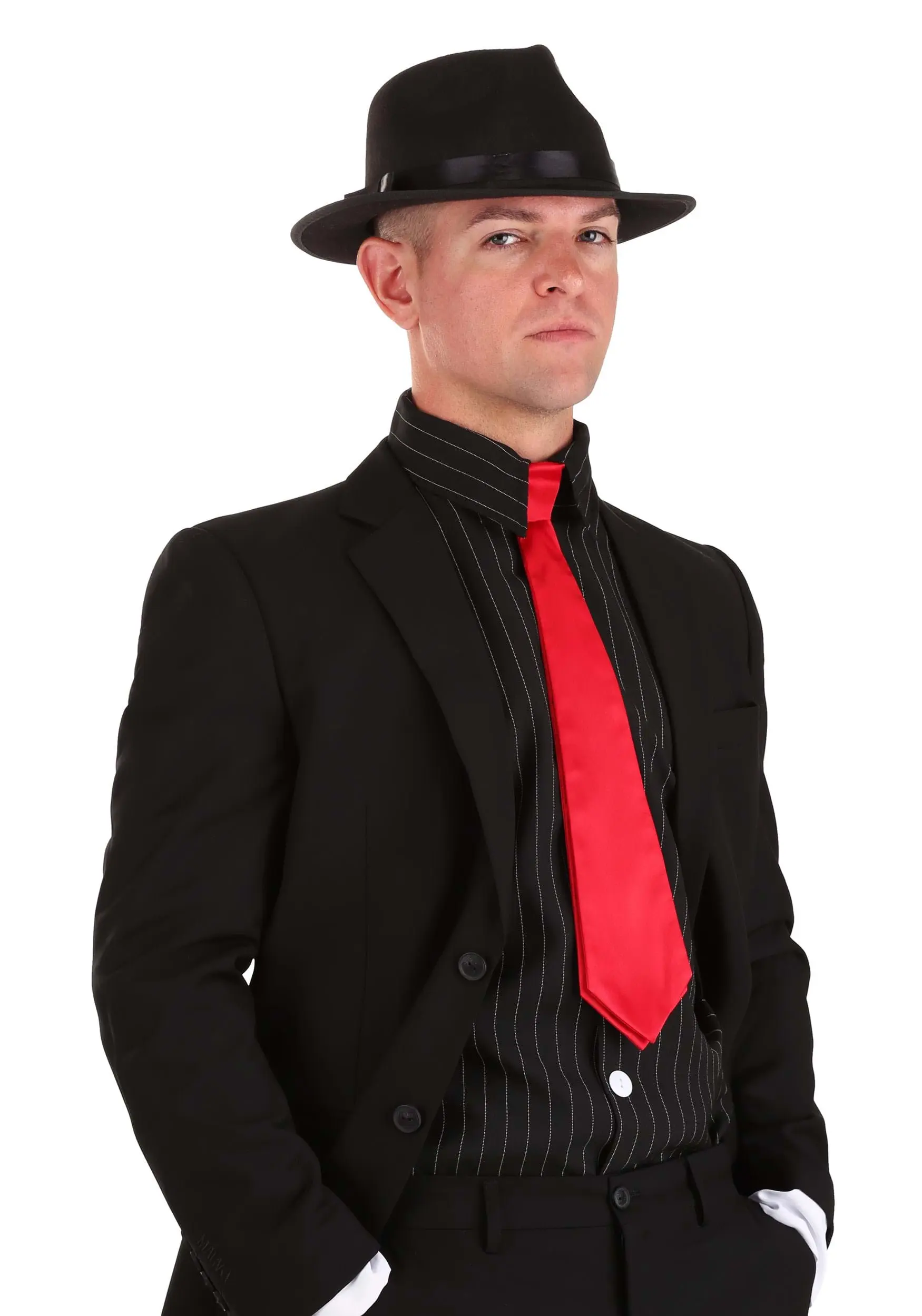 Fun Costumes Red Gangster Necktie 3 Fun Costumes Red Gangster Necktie