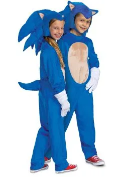 Disguise Sonic 2 Deluxe Sonic Movie Costume For Kids