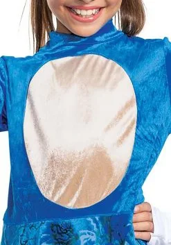 Disguise Sonic 2 The Movie Sonic Costume For Girls -Fun Costumes Store sonic 2 the movie sonic girls costume alt 3