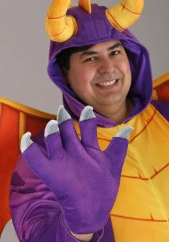 Fun Costumes Spyro The Dragon Plus Size Adult Costume Jumpsuit 13 Fun Costumes Spyro The Dragon Plus Size Adult Costume Jumpsuit -Fun Costumes Store spyro the dragon adult plus costume jumpsuit alt 4