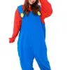 Sazac Super Mario Brothers Adult Mario Kigurumi Costume -Fun Costumes Store super mario brothers adult mario kigurumi costume