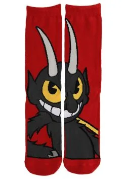 Elope The Devil Cuphead Crew Socks -Fun Costumes Store the devil crew socks alt 1