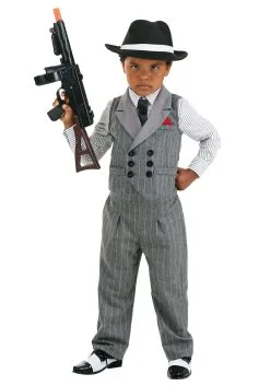Fun Costumes Toddler Costume Ruthless Gangster Costume