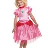 Disguise Super Mario Classic Princess Peach Costume For Toddlers