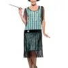 Smiffys Women's 1920s Mint Coco Flapper Costume -Fun Costumes Store womens 1920s mint coco flapper costume