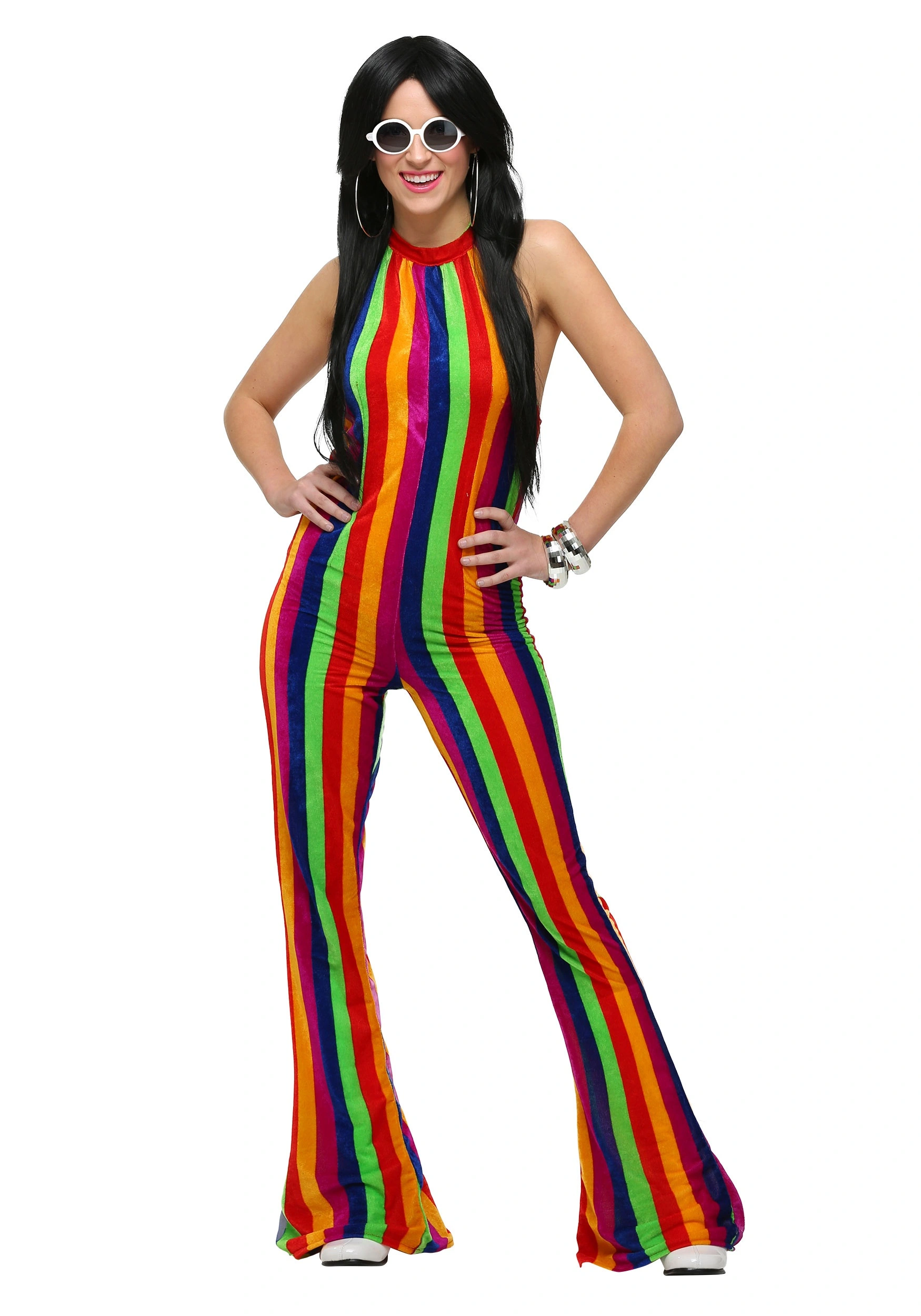 Fun Costumes Womens 70's Disco Jumpsuit Costume 3 Fun Costumes Womens 70's Disco Jumpsuit Costume