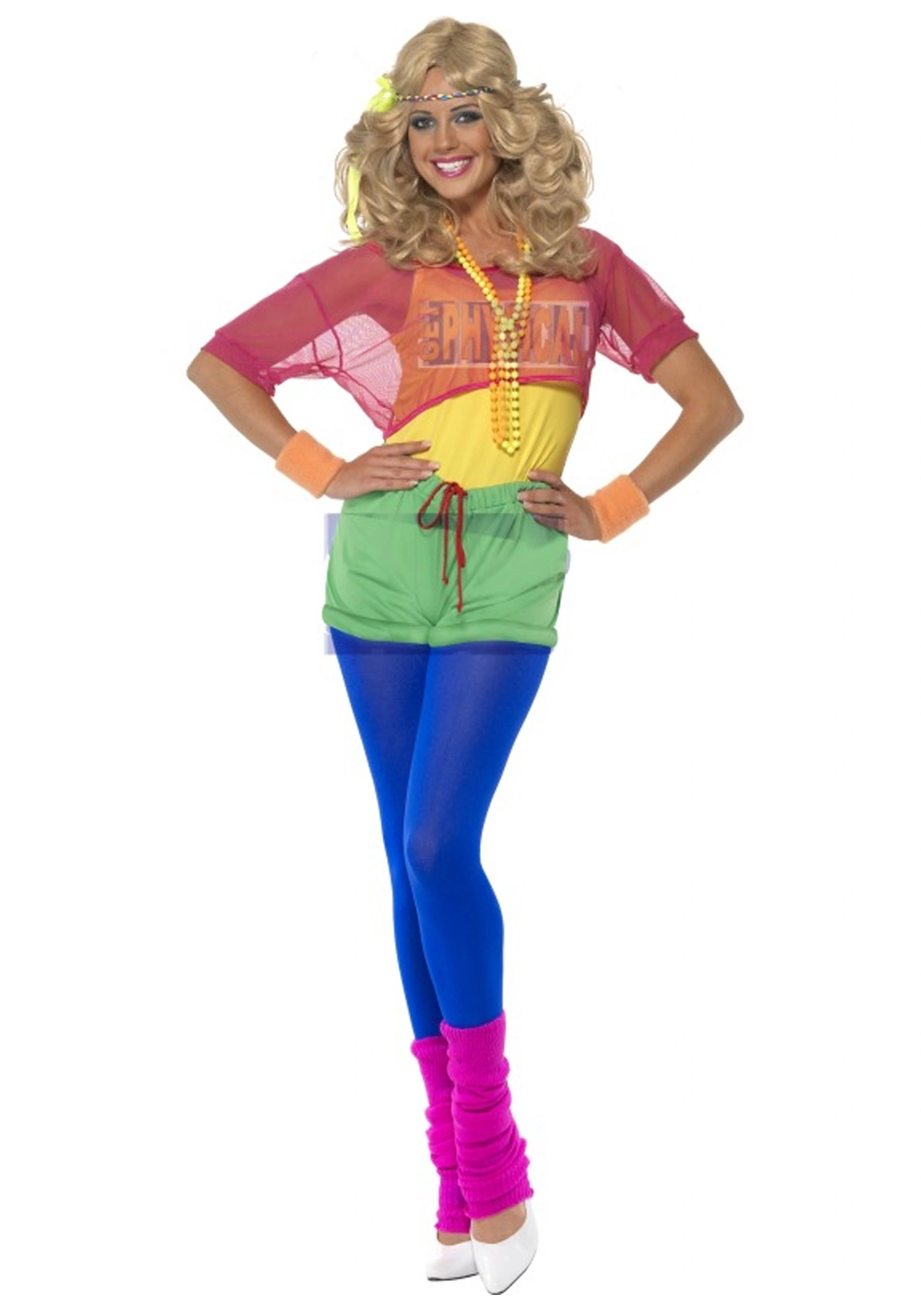Smiffys Women's 80s Let's Get Physical Costume 3 Smiffys Women's 80s Let's Get Physical Costume