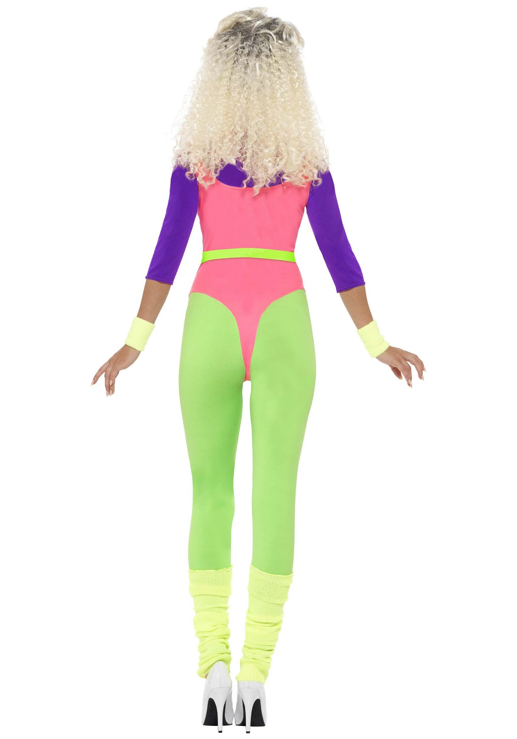 Smiffys Women's 80s Workout Costume 4 Smiffys Women's 80s Workout Costume - Image 2