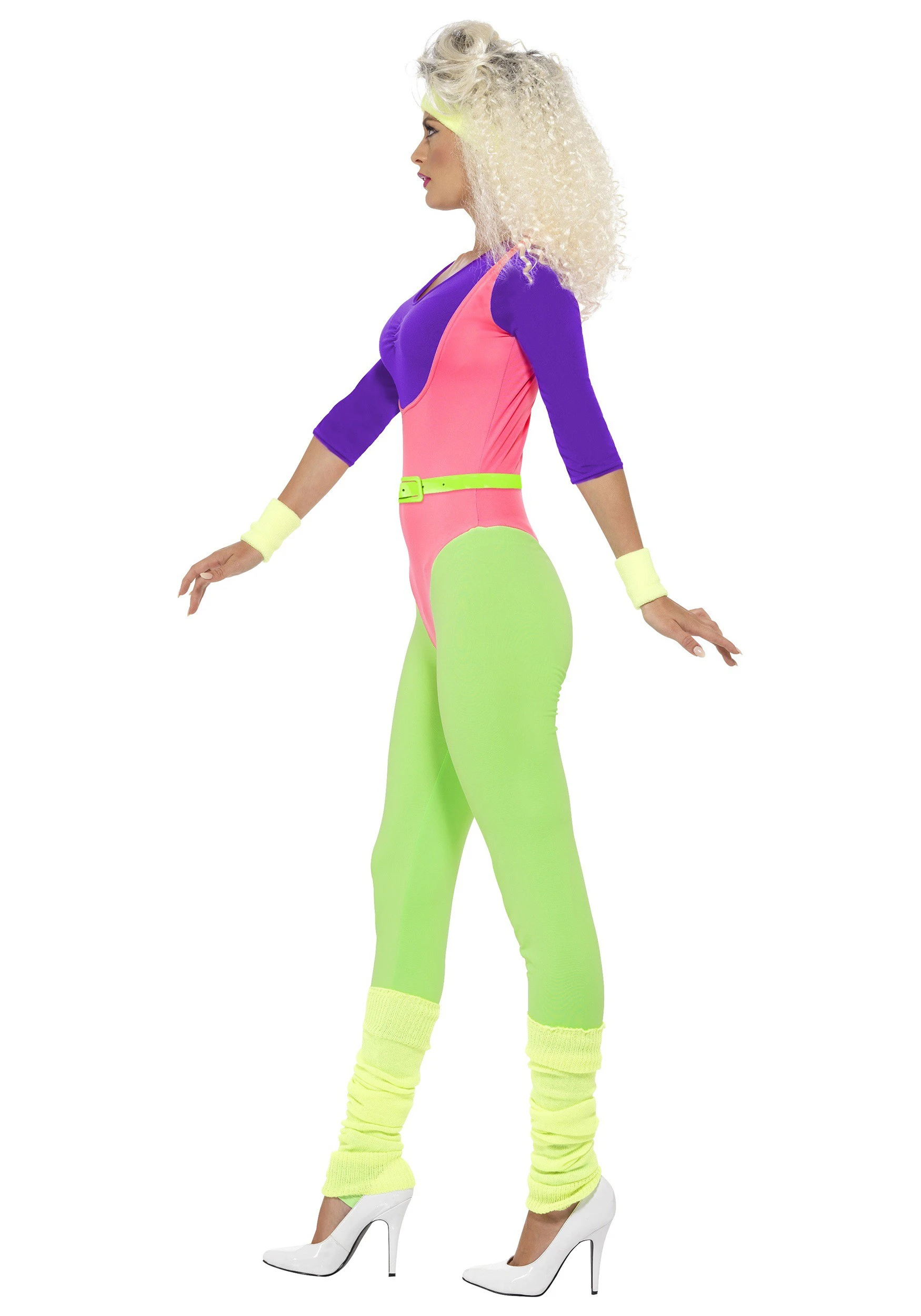 Smiffys Women's 80s Workout Costume 5 Smiffys Women's 80s Workout Costume - Image 3