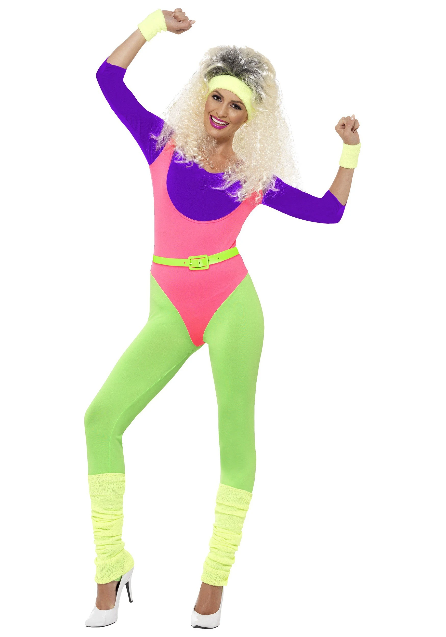 Smiffys Women's 80s Workout Costume 3 Smiffys Women's 80s Workout Costume