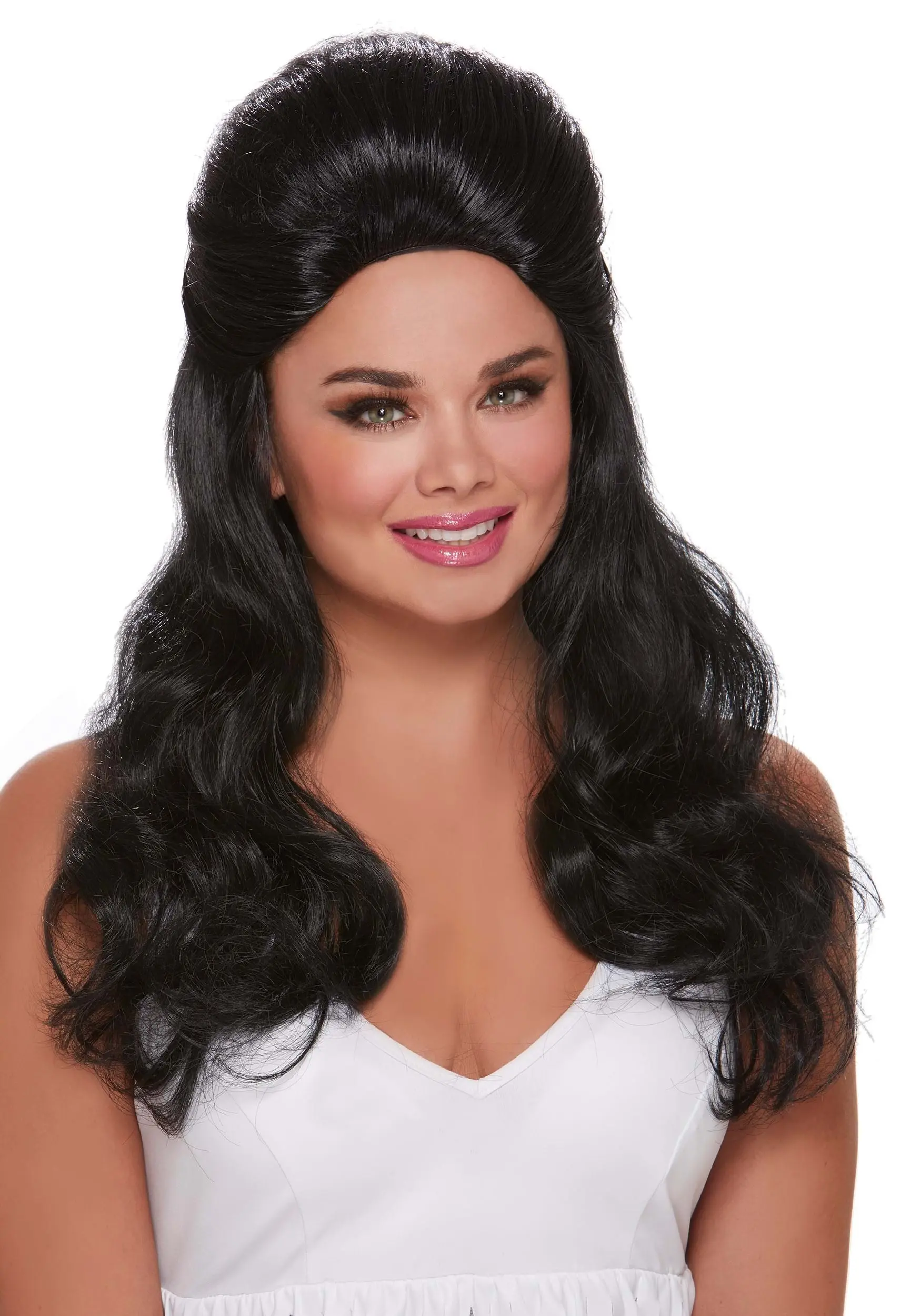 Dreamgirl Women's Black Bouffant Wig Accessory 3 Dreamgirl Women's Black Bouffant Wig Accessory