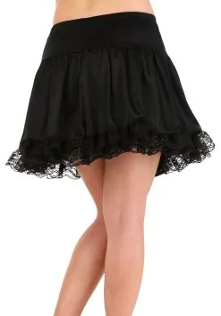 Fun Costumes Black Lace Petticoat W/ Tulle -Fun Costumes Store womens black lace petticoat 3