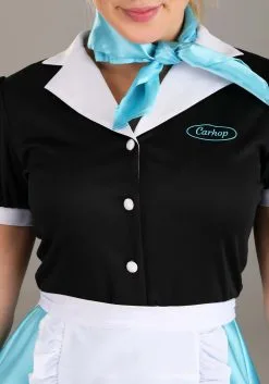 Fun Costumes Car Hop Waitress Costume For Women -Fun Costumes Store womens car hop waitress costume alt 4