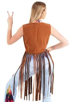 Fun Costumes Hippie Costume Women's Vest -Fun Costumes Store womens hippie costume vest alt 1