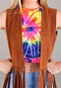 Fun Costumes Hippie Costume Women's Vest -Fun Costumes Store womens hippie costume vest alt 2