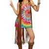 Dreamgirl Women's Tie-Dye Hippie Hottie Costume 2 Dreamgirl Women's Tie-Dye Hippie Hottie Costume -Fun Costumes Store womens hippie hottie costume 2