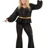 Armada Women's Disco Queen Plus Size Costume -Fun Costumes Store womens plus size disco queen costume main