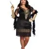 Dreamgirl Ladies Plus Size Swanky Flapper Costume -Fun Costumes Store womens plus size swanky flapper costume