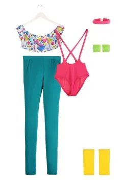 Fun Costumes Women's Work It Out 80's Costume -Fun Costumes Store womens work it out 80s costume alt 6