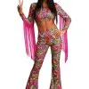 Fun Costumes Women's Hippie World Peace Costume -Fun Costumes Store world peace womens hippie costume
